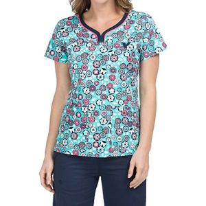 Med Couture Medley Dot Scrub Top